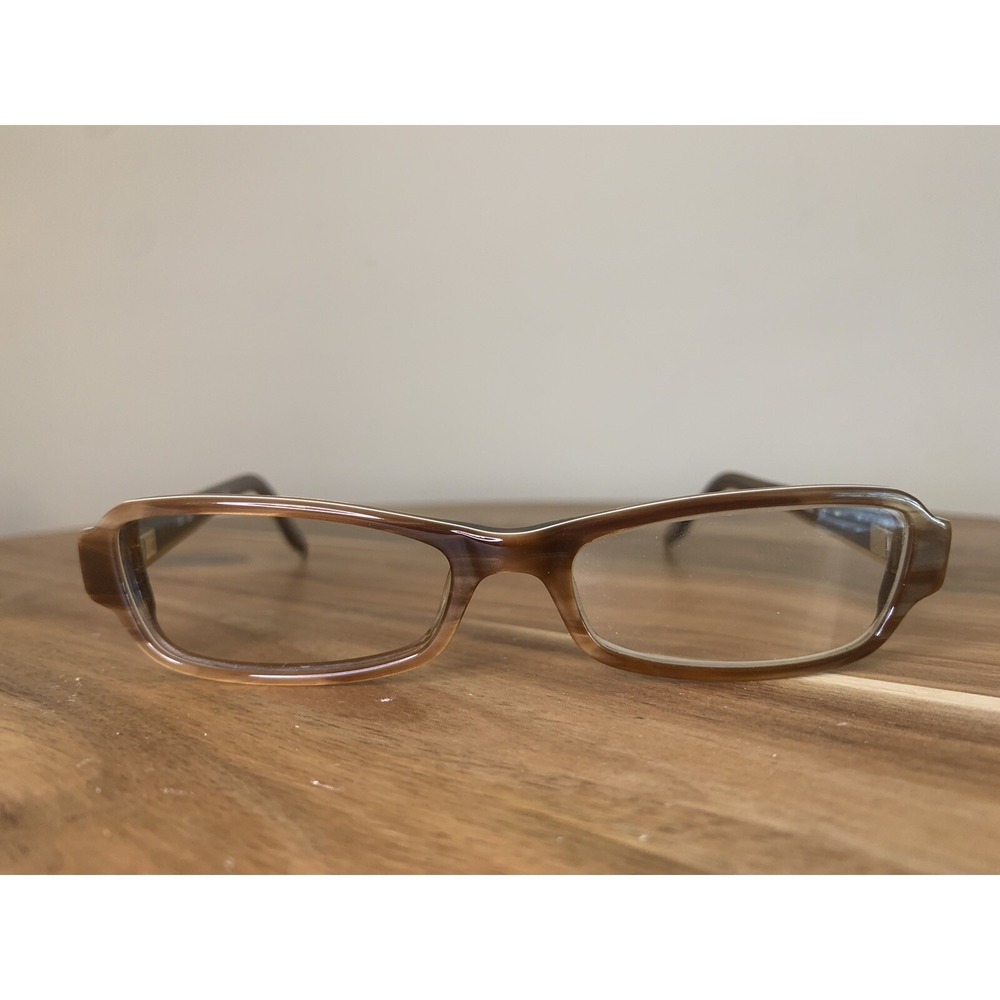 ARMANI EXCHANGE EYEGLASSES AX 208 DL7 BROWN FULLRIM FRAME GOLD ARMS AUTHENTIC